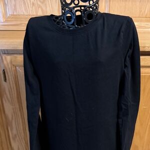 Cat & Jack Girls Black Crew Neck Long Sleeve Tee Shirt XL (14-16) T-Shirt